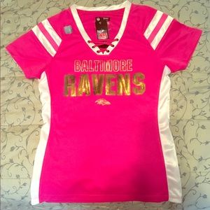 Pink sequin Baltimore Ravens Jersey